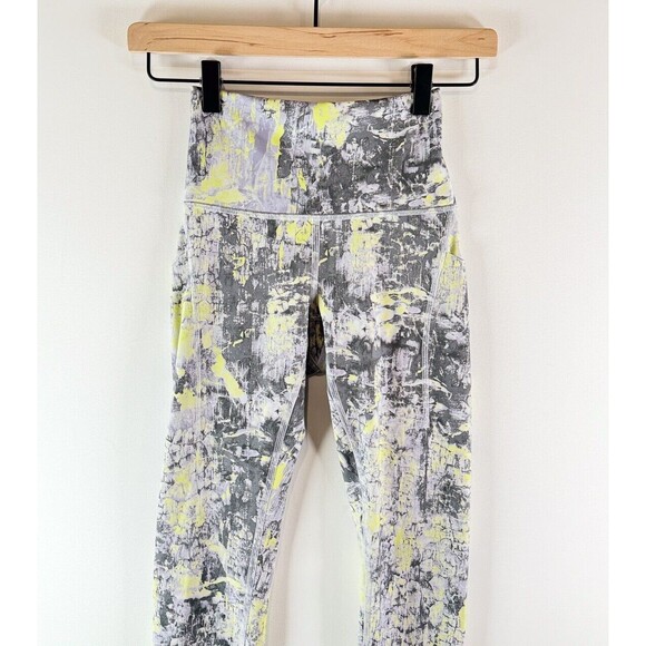 Lululemon Womens Leggings Gray Wunder Train Hi Rise Cinder Grain Smoked Size 2 - Picture 7 of 9